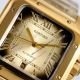 TW Factory Replica Cartier SANTOS Gold Stainless Steel (4)_th.jpg